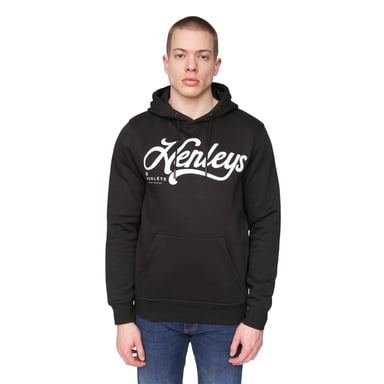Henleys - "Scripthen" Kapuzenpullover für Herren (Schwarz)