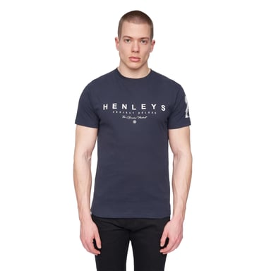 Henleys - "Hentyme" T-Shirt für Herren (Marineblau)