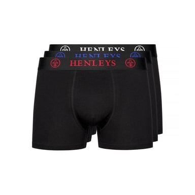 Henleys - "Trilock" Boxershorts für Herren(3er-Pack) (Schwarz)