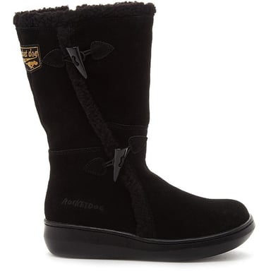 Rocket Dog - Damen Winterstiefel "Slope", Wildleder (Schwarz)
