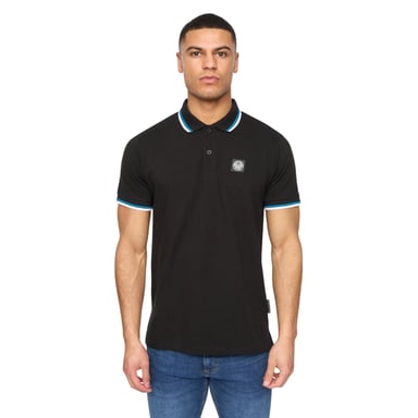 Henleys - "Henalpha" Poloshirt für Herren (Schwarz)