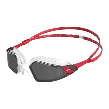 Speedo - "Aquapulse Pro" Schwimmbrille 2024 (Rot/Weiß)