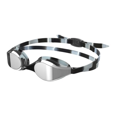 Speedo - "2024 Hyper Flyer" Schwimmbrille Spiegel für Kinder (Silber/Schwarz)