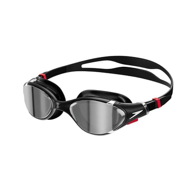 Speedo - "2.0" Passt sich dem Gesicht an Schwimmbrille Spiegel für Herren/Damen Unisex (Schwarz/Silber)