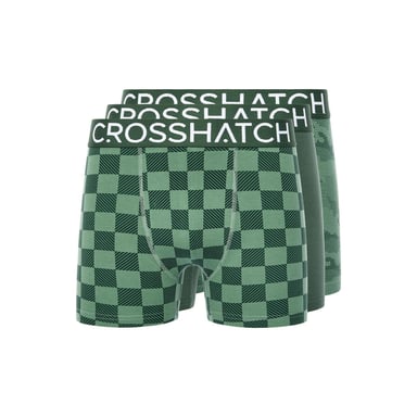 Crosshatch - "Bresler" Boxershorts für Herren(3er-Pack) (Grün)