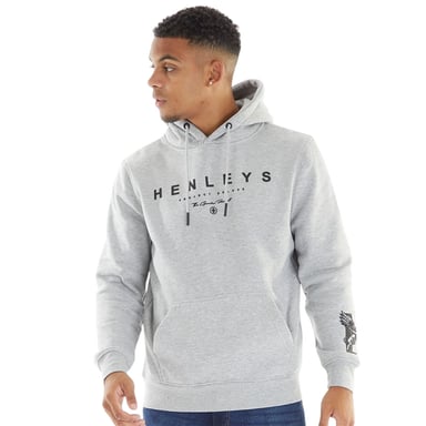 Henleys - "Henycore" Kapuzenpullover für Herren (Grau meliert)
