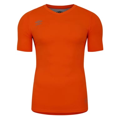 Umbro - "Elite" Base Layer Oberteil V-Ausschnitt für Herren/Damen Unisex (Leuchtend Orange)