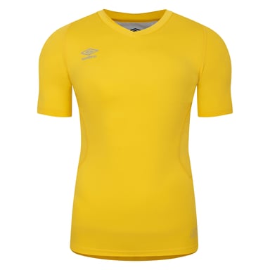 Umbro - "Elite" Base Layer Oberteil V-Ausschnitt für Herren/Damen Unisex (Gelb)