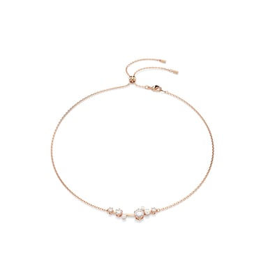 Swarovski 'Constella Bars' Damen-Halskette aus vergoldetem Metall - Rose 5729504