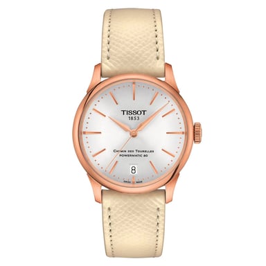 Tissot T-classic Chemin Des Tourelles Powermatic 80 Damenuhr Beigefarben T1392073603100