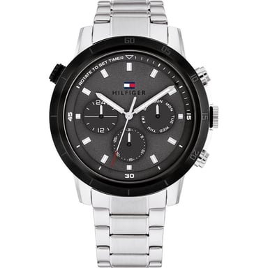 Tommy Hilfiger Troy Herren Silber Uhr 1792106
