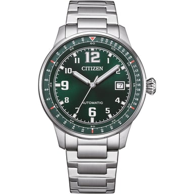 Citizen Urban Military Herren Silber Uhr NJ0190-51X
