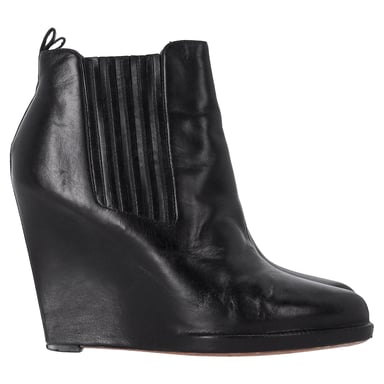 Givenchy Keilstiefeletten aus schwarzem Leder