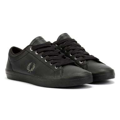 Fred Perry Baseline Herren Schwarz Leder Sneaker