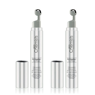 skinChemists Kollagen Fortschrittliche Anti-Aging Augenbehandlung 15ml x 2 Duo-Pack