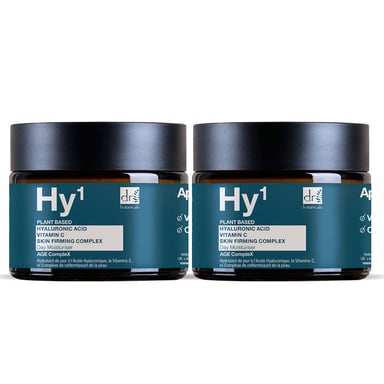 Dr Botanicals Hyaluronsäure 1% & Vitamin C 1% & Hautstraffungs-Komplex 1% Tagescreme 60ml x 2 Duo-Paket
