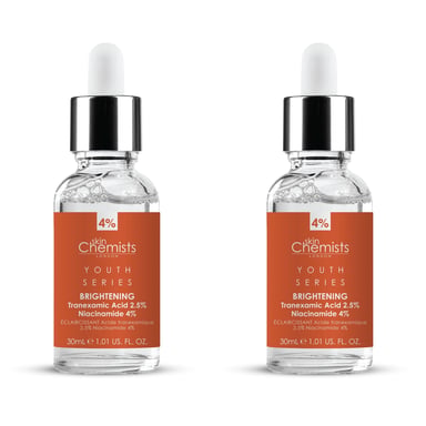 skinChemists Youth Series Tranexamsäure 2,5%, Niacinamid 4% Aufhellendes Serum 30ml x 2 Duo-Pack