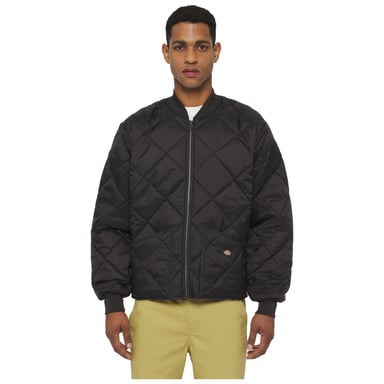 Dickies Diamond Herren Schwarze Steppjacke