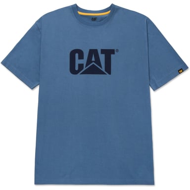 Caterpillar Markenlogo Baumwoll Herren Blau T-Shirt