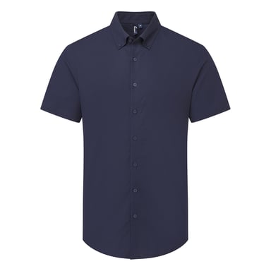 Premier - "Supreme" Formelles Hemd für Herren kurzärmlig (Marineblau)