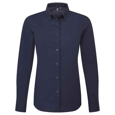 Premier - "Supreme" Formelles Hemd für Damen Langärmlig (Marineblau)