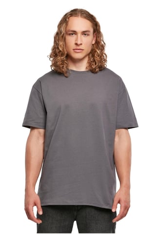Schweres, übergroßes T-Shirt – Dunkelgrau