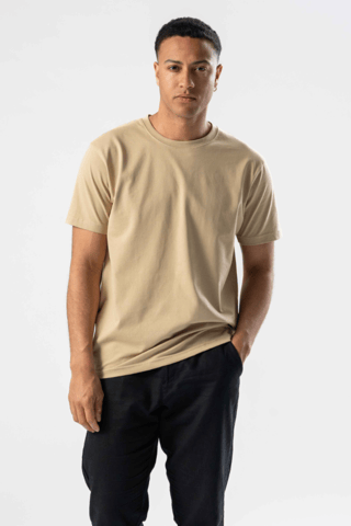 Normales T-Shirt – Beige