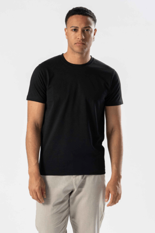 Normales T-Shirt – Schwarz