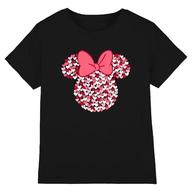 Disney - T-Shirt für Kinder - Valentinstag (Schwarz)