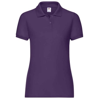 Fruit of the Loom Damen Poloshirt Lady Fit Piqué (Violett)