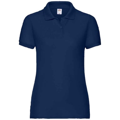 Fruit of the Loom Damen Poloshirt Lady Fit Piqué (Marineblau)