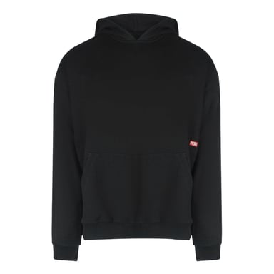 Diesel - Schwarzer Kapuzenpullover mit auffälligem Grafikdesign auf der Rückseite