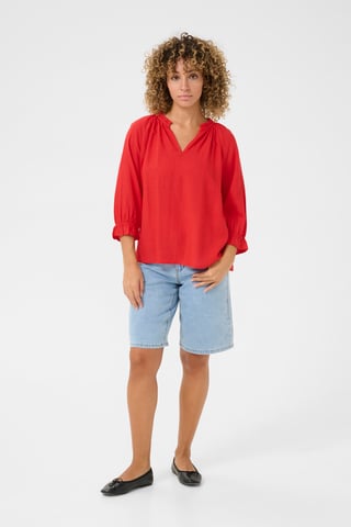 Langarm-Bluse Regular fit red