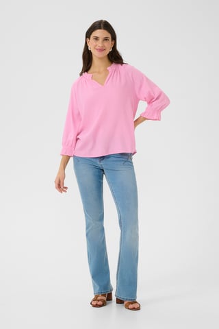 Langarm-Bluse Regular fit pink