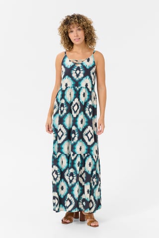 Kleid A-shape blue multi