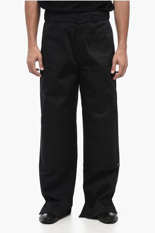 Chinohose aus Baumwolltwill mit Gürtelschlaufen