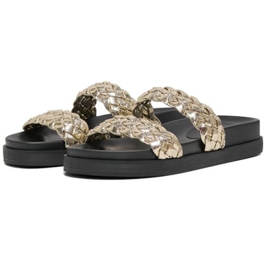 ONLY MINNIE 16 Polyurethan Damen Gold Sandalen