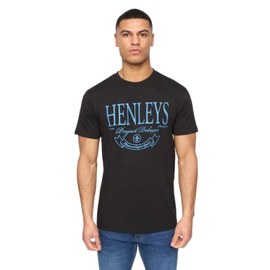 Henleys - "Henbank" T-Shirt für Herren (Schwarz)