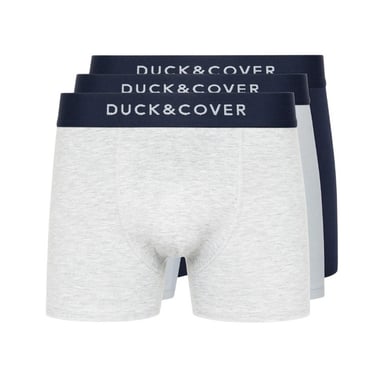 Duck and Cover - "Sagnet" Boxershorts für Herren(3er-Pack) (Blau/Weiß/Grau)
