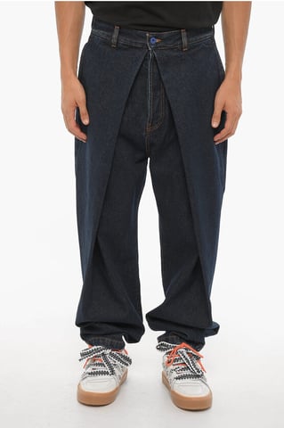 Bundfaltenjeans Regular Fit 17 cm in Blau