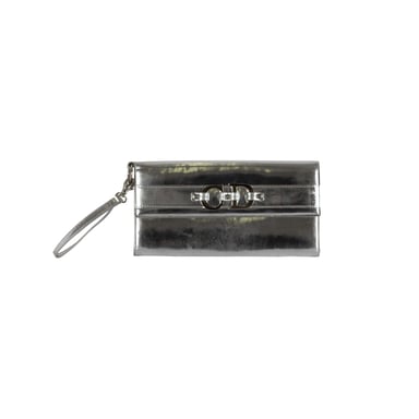 Christian Dior – Pochette in Metallic-Silber – 2000er
