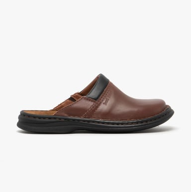 Josef Seibel Max Herren Clogs Brandy