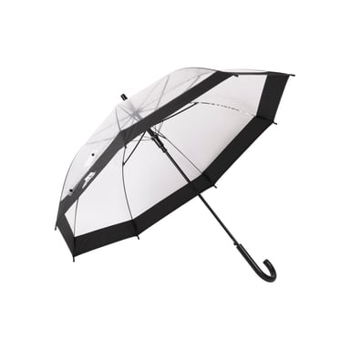 Trespass - Herren/Damen Unisex "Rainfall" Transparent POE Stockschirm (Schwarz)