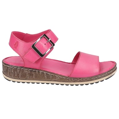 Hush Puppies - Damen Sandalen mit Keilabsatz "Ellie", Leder (Pink)