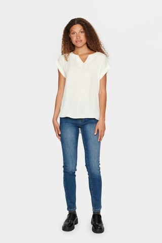Ärmellose Bluse Classic fit Ice