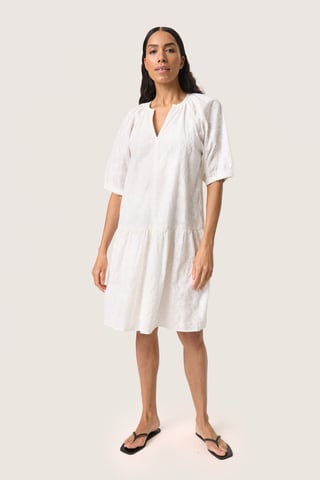 Kleid Lockere Passform offwhite