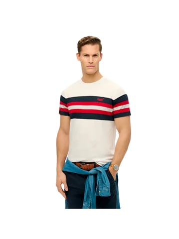 Superdry Herren Essential Streifen T-Shirt