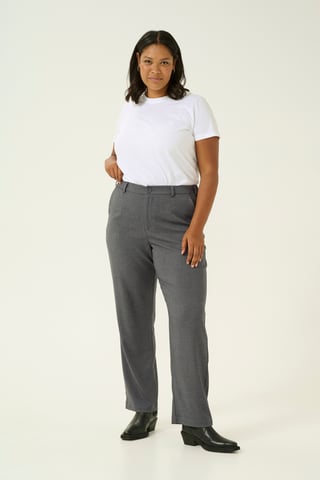 Pants Suiting Loose fit Dark Grey Melange
