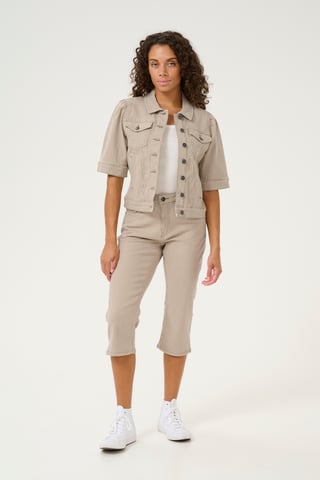 Casual Hose Slim fit Dune/White Stripe