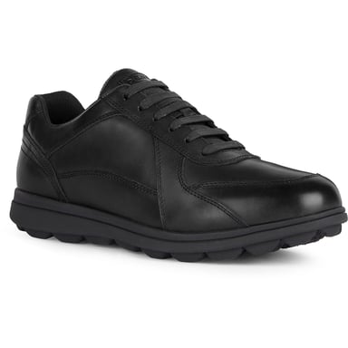 Geox U SPHERICA EC12 Leder Rindsleder Vollnarben Herren Schwarz Sportschuhe
